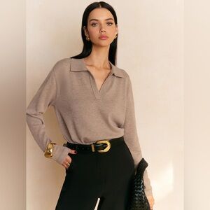 COMMENSE NWT Leisure Collared Pull Over, Medium